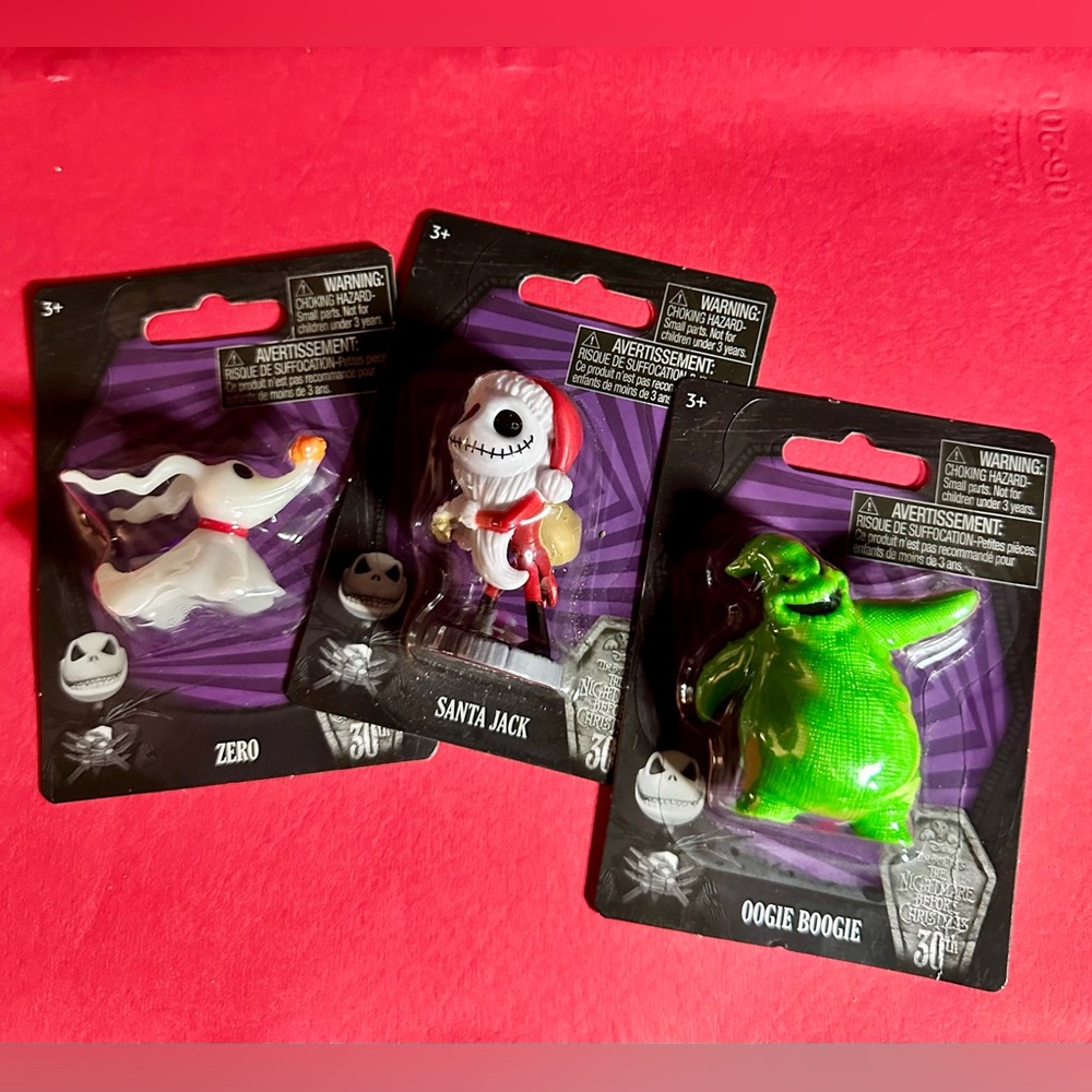Nightmare Before Christmas 30th Anniversary Figures Jack, Zero & Oogie Boogie